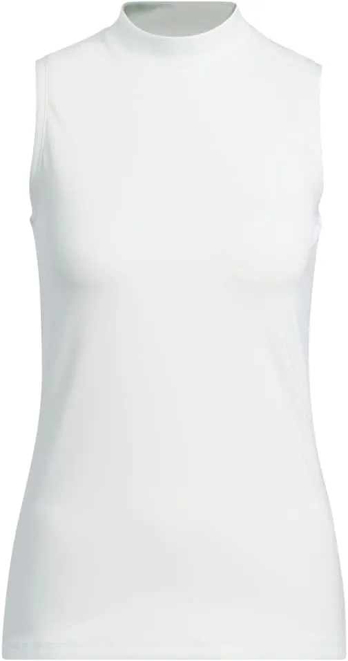 adidas Women's Ultimate365 Sleeveless Mock Neck Polo Shirt
