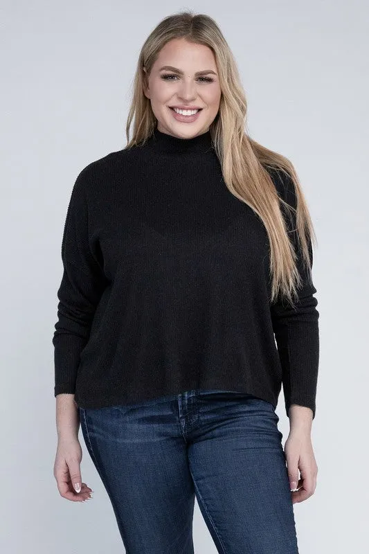 Ambiance Plus Drop Shoulder Long Sleeve Top