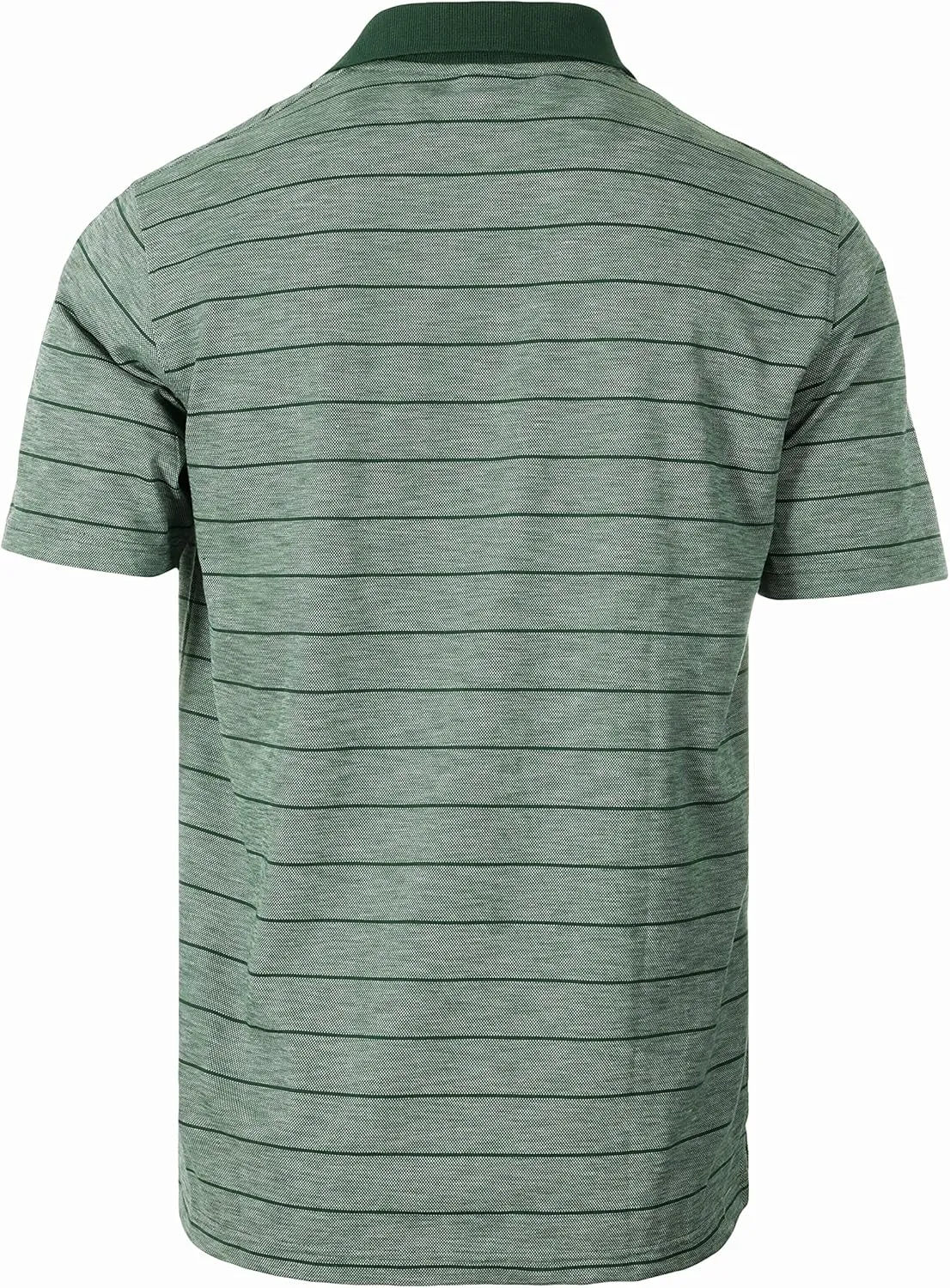 Gioberti Mens Regular Fit Yarn Dye Striped Short Sleeve Polo Shirt with Pocket