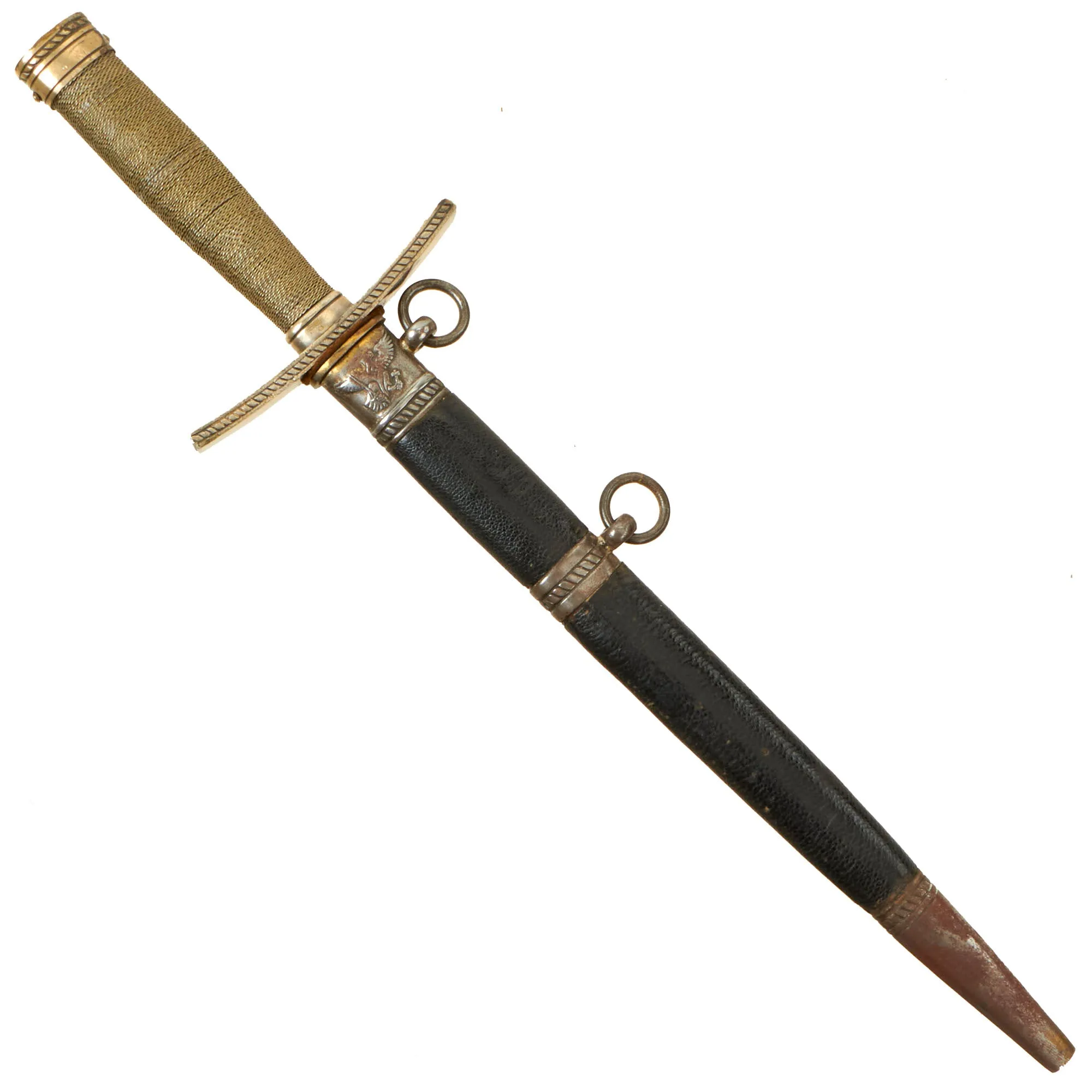 Original Scarce German WWII HJ National Youth Association Leader's Dagger by E. & F. Hörster of Solingen with Scabbard - RZM M7/36
