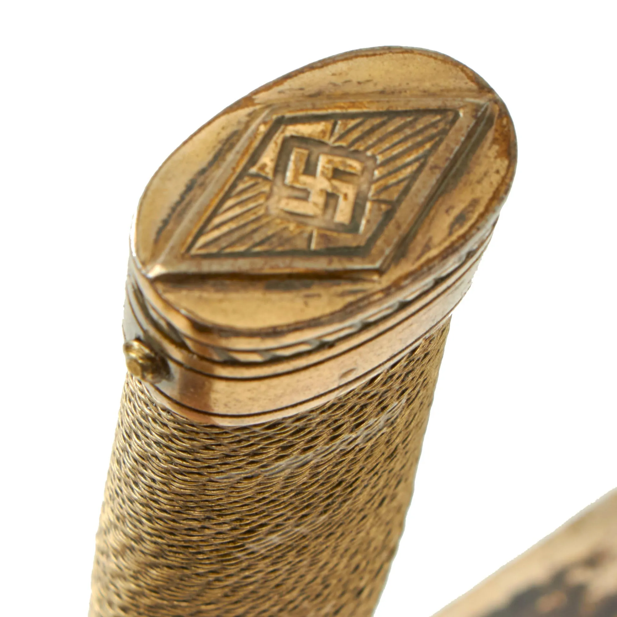 Original Scarce German WWII HJ National Youth Association Leader's Dagger by E. & F. Hörster of Solingen with Scabbard - RZM M7/36