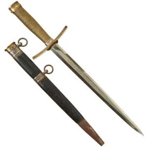 Original Scarce German WWII HJ National Youth Association Leader's Dagger by E. & F. Hörster of Solingen with Scabbard - RZM M7/36