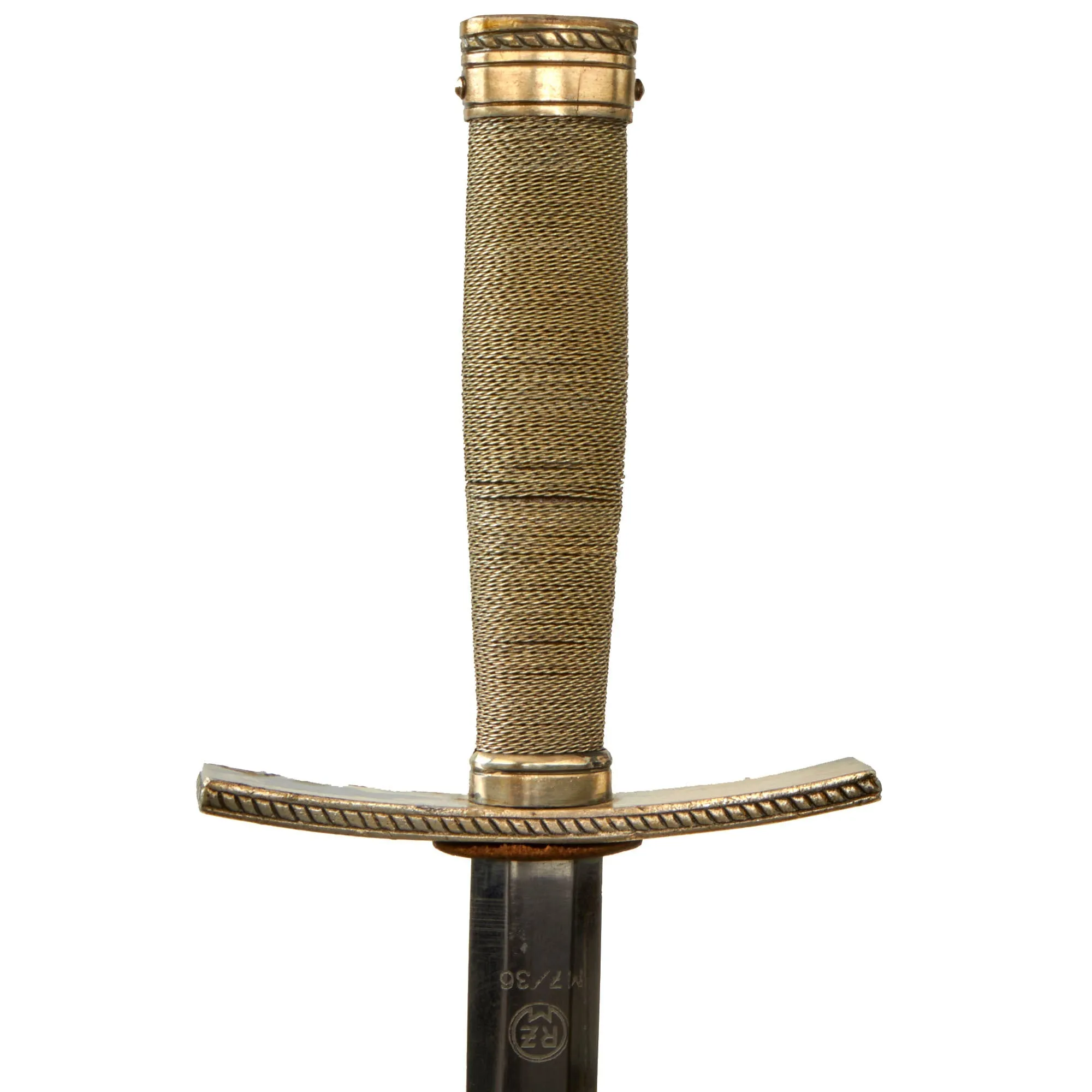 Original Scarce German WWII HJ National Youth Association Leader's Dagger by E. & F. Hörster of Solingen with Scabbard - RZM M7/36